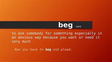 beg meaning in tagalog