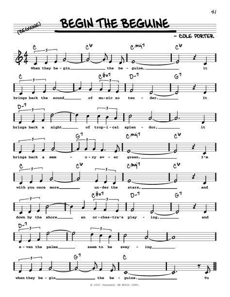 begin the beguine sheet music pdf free