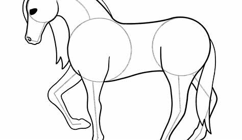 Beginner Horse Drawing For Kids How To Draw A Step By Step Tutorial
