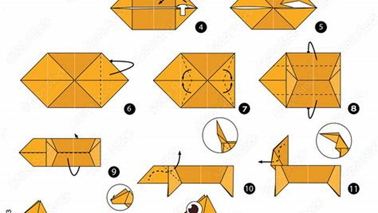 Beginner Origami Dog Step by Step: Unleash Your Inner Paper-Folding Artist