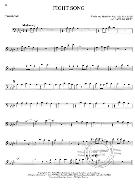 Beginner Trombone Pop Songs