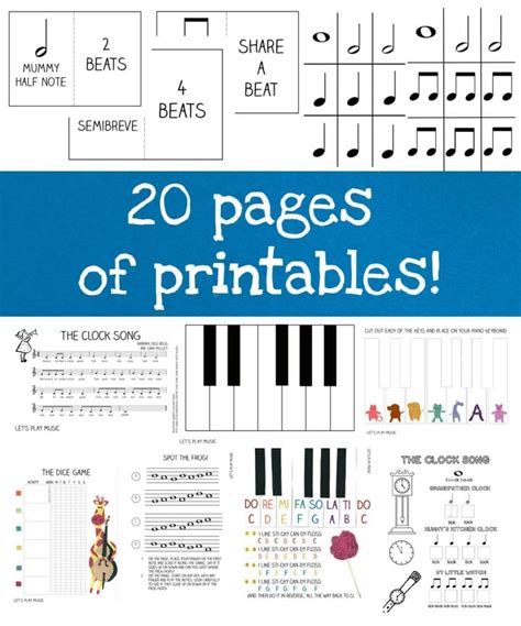 Beginning Piano Lessons Printable