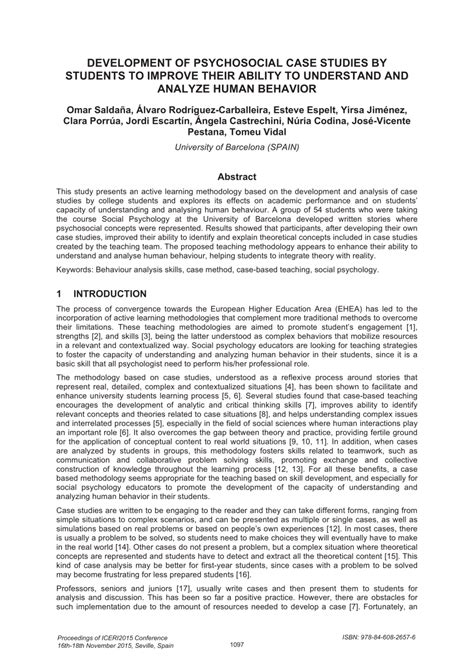 behavioral psychology case study examples