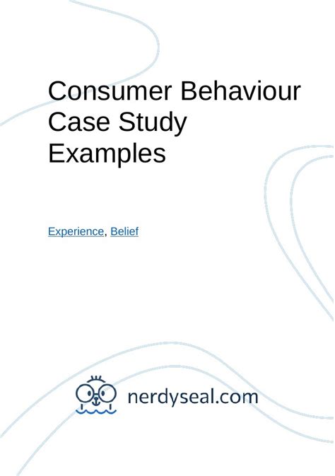 behaviour case study examples