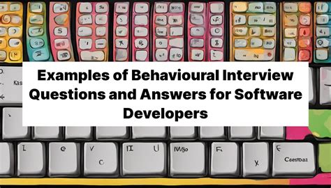 behavioural interview questions and answers for software developers