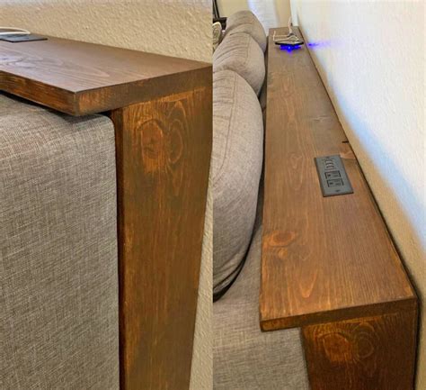 List Of Behind The Couch Console Table With Outlets For Small Space