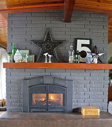 How to Paint a Brick Fireplace Little Vintage Nest