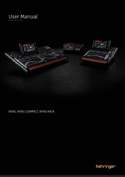 behringer wing user manual pdf