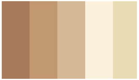 Beige color palette, with various shades of browns, could use in a
