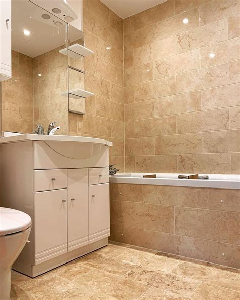 beige subway tile bathroom ideas Tashia Macon