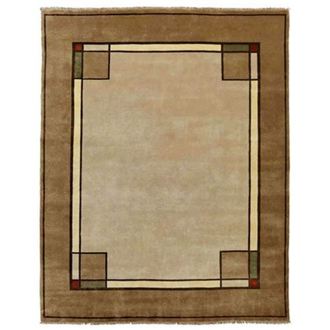 Beige Area Rug With Border