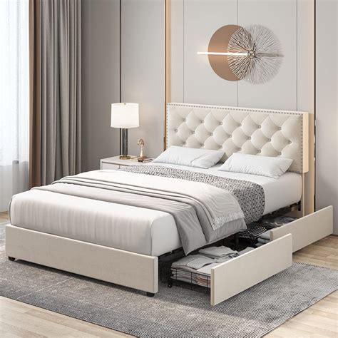 Beige Bed Frame Amazon
