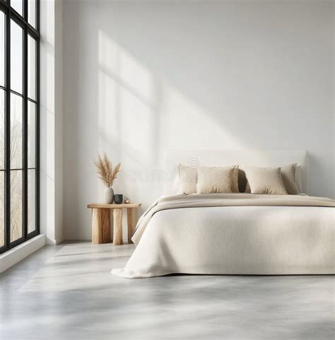 Beige bedroom with natural light