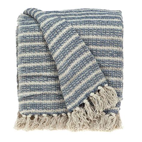 Beige Gray Throw Blanket