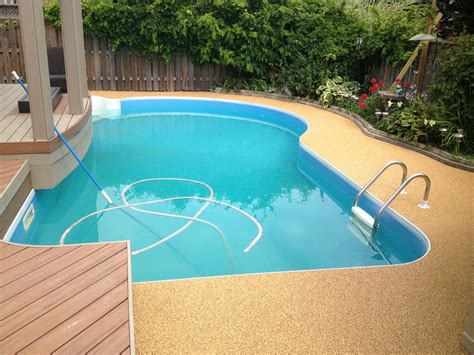 Beige pool deck