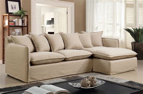 Beige Sectional Sleeper Sofa