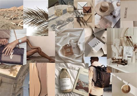 Beige Wallpaper Collage