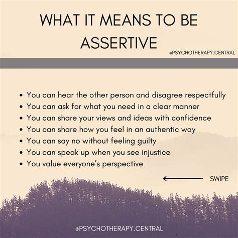 being assertive means to