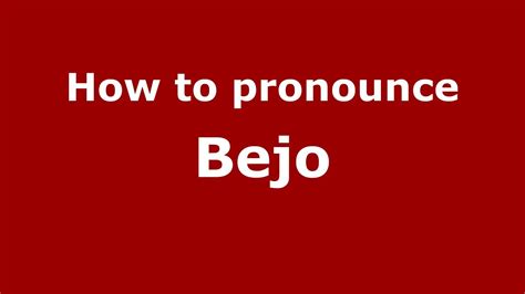 bejo meaning in english