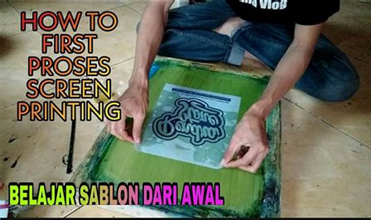 belajar sablon manual untuk pemula