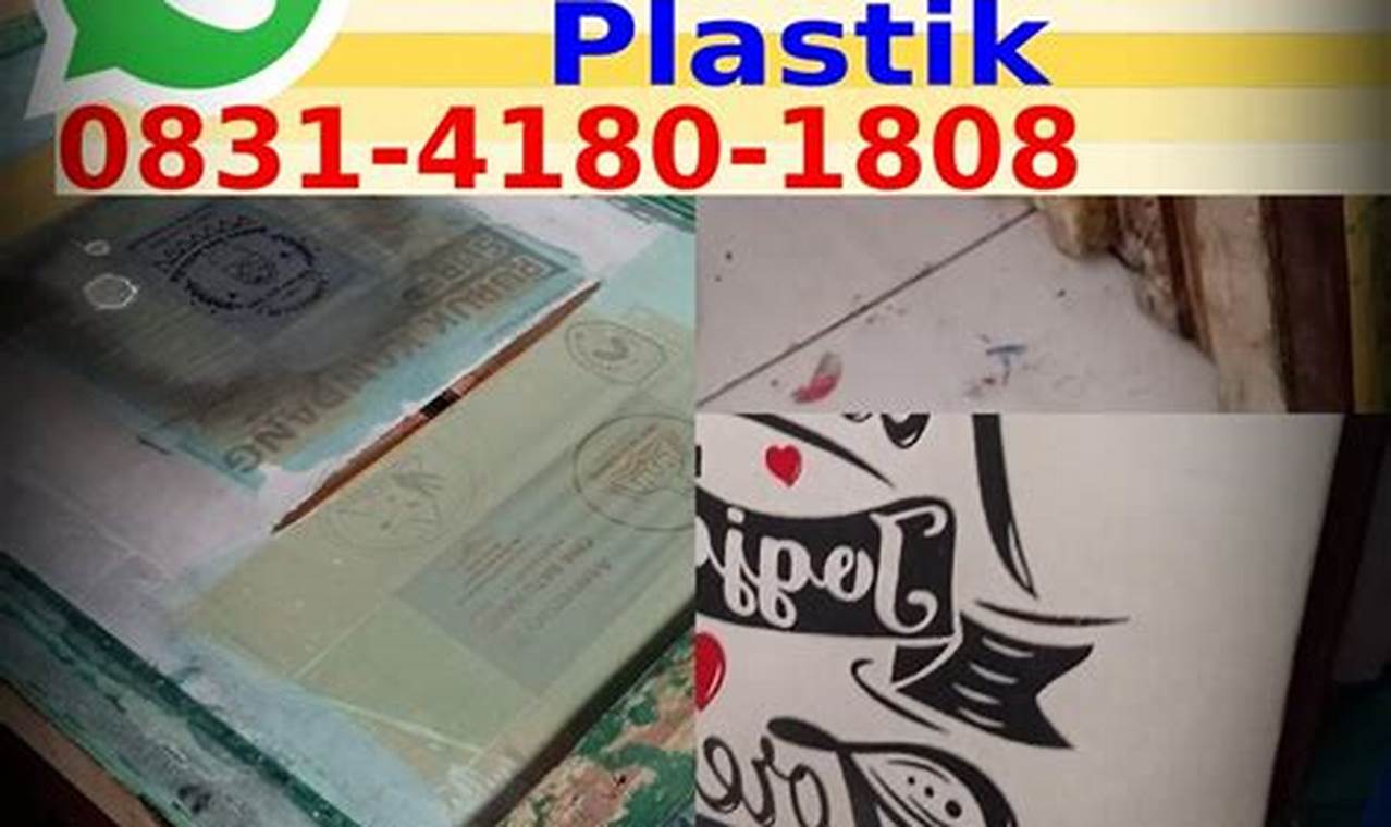 belajar sablon plastik