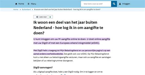 belastingaangifte nederland als belg