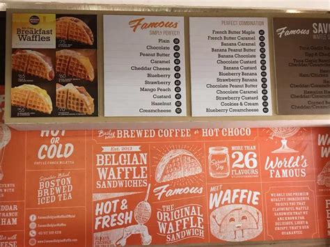 belgian waffle menu price sm san pablo