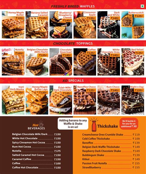 belgian waffle restaurant menu