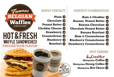 belgian waffles menu philippines