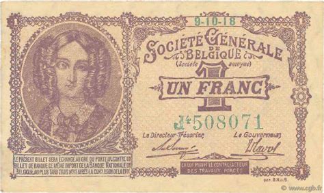belgium 1918 1 franc