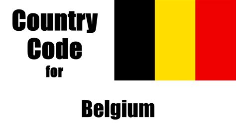belgium country contact code international