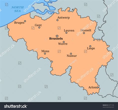 belgium major city map