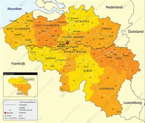 belgium zip code map