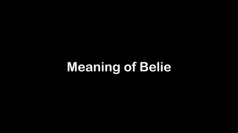 belie meaning in nepali