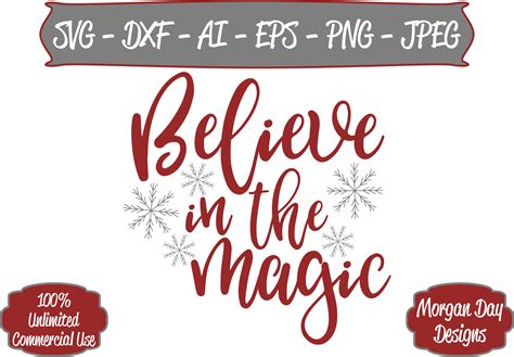 Believe in the Magic 2 Svg Sign Svg Christmas Svg Digital Etsy