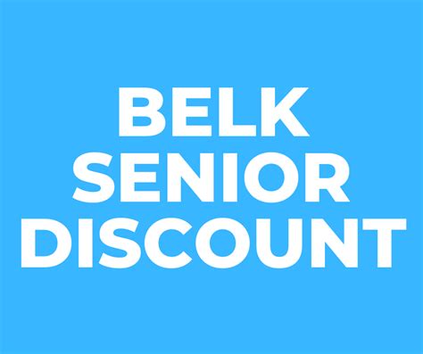 2018 Department Store Senior Discounts Save at Bealls, Belk, Kohl's