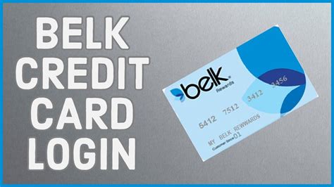 belk credit card logins