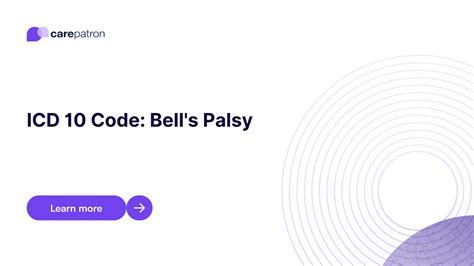 bell's palsy icd 10 code