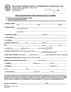 bell county ossf application