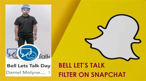 bell lets talk snapchat filter