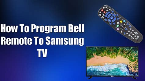 Bell Remote Program To Tv
