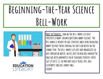 Bell Work Science