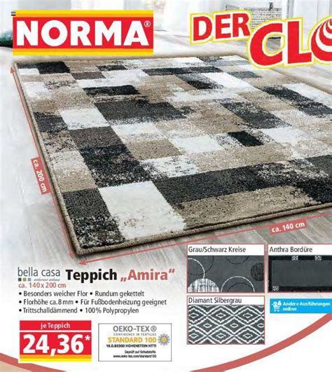 Bella Casa Hochwertiger DesignTeppich "Shiraz" von Norma für 29,99