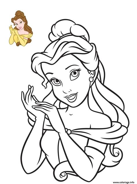 belle coloriage couleur