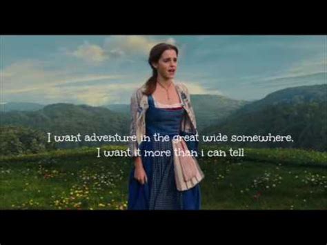 belle song emma watson lyrics