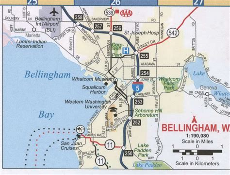 bellingham washington map area