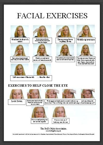 bells palsy association facial exercises