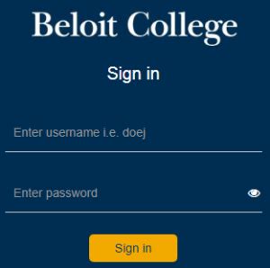 beloit college portal login