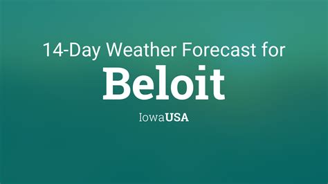 beloit weather forecast