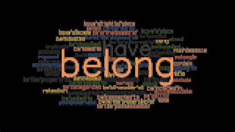 belonging synonym meaning